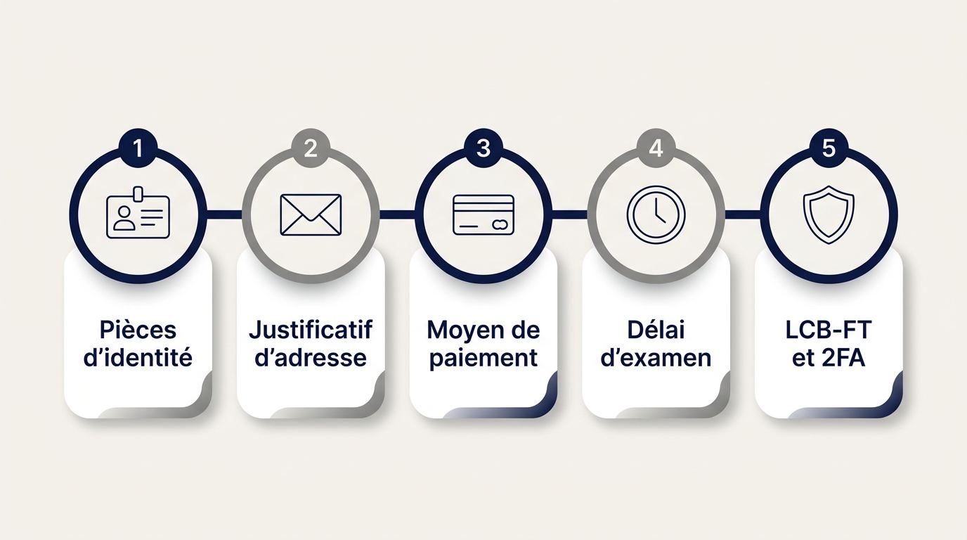 Étapes de vérification du compte Amunbet