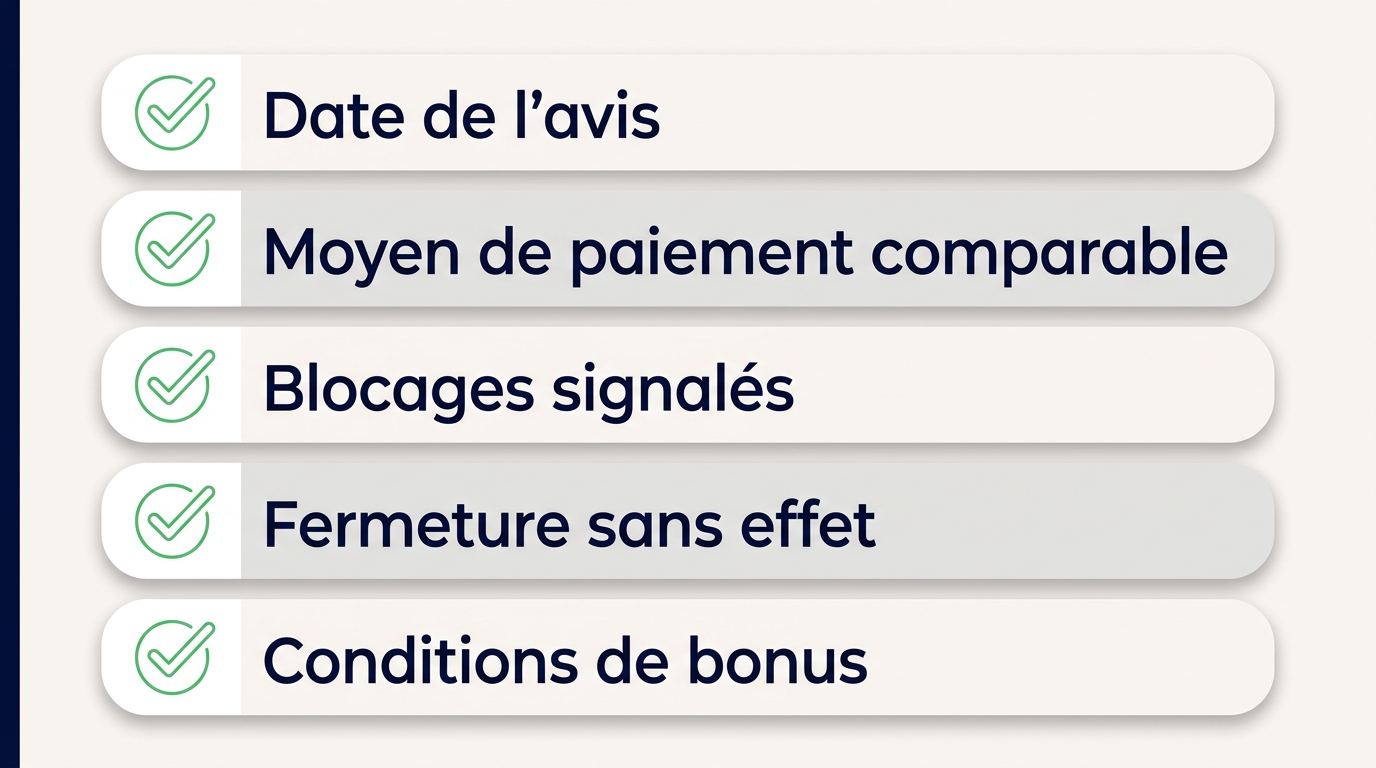 Repères pour analyser la réputation et les plaintes de joueurs